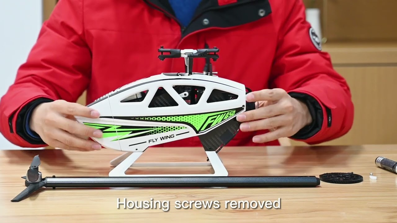 FLYWING FW450-V3 GPS RC helicopter Repair Main gear tutorial replacement