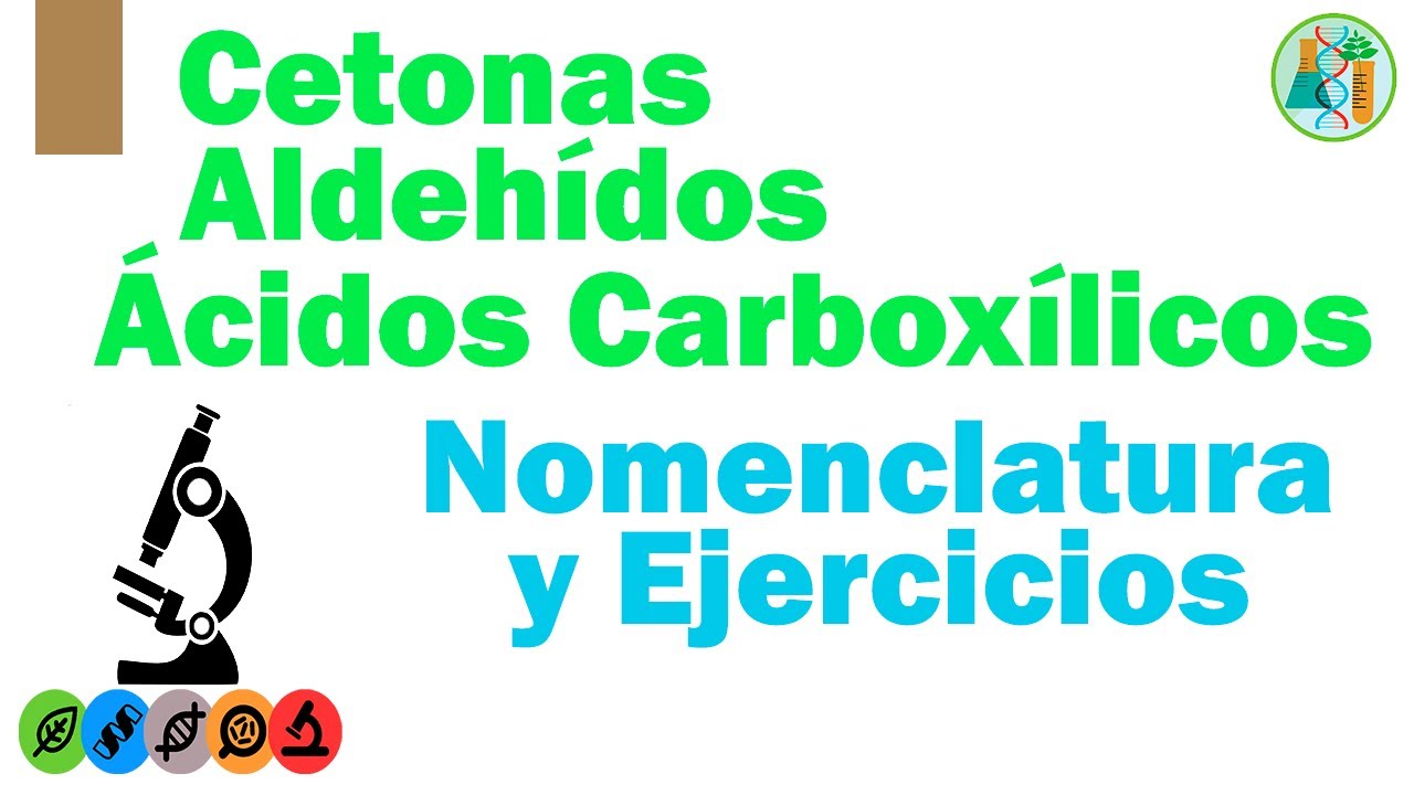 CETONAS, ALDEHÍDOS Y ÁCIDOS CARBOXÍLICOS: Nomenclatura y Ejercicios
