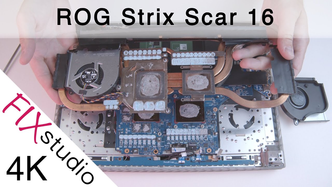 Asus ROG Strix Scar 16 - disassemble [4k]