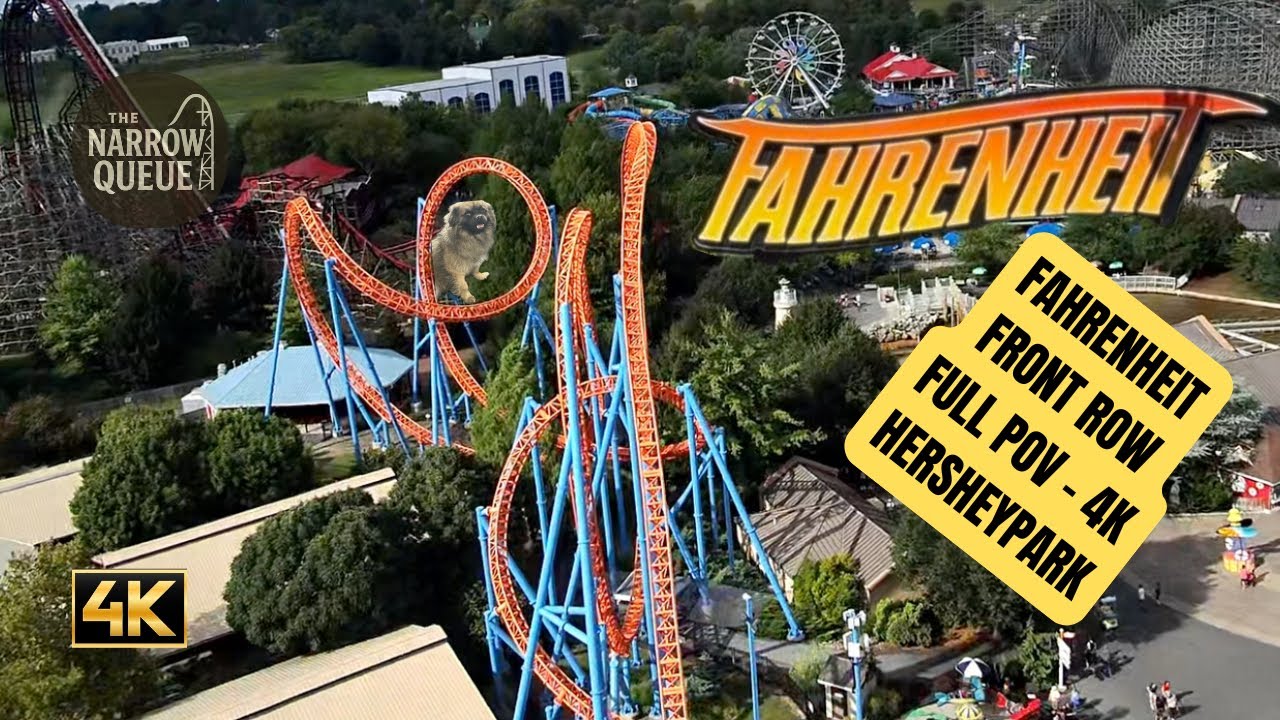 Fahrenheit FRONT ROW Full POV 🎢 4K | Hersheypark Roller Coaster