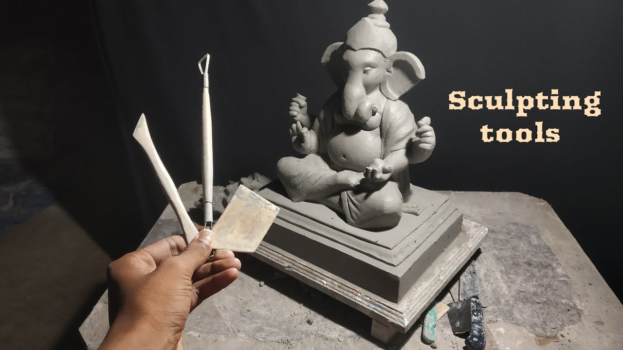 My Sculpting tools ll how to Finish ganesh idol using tools