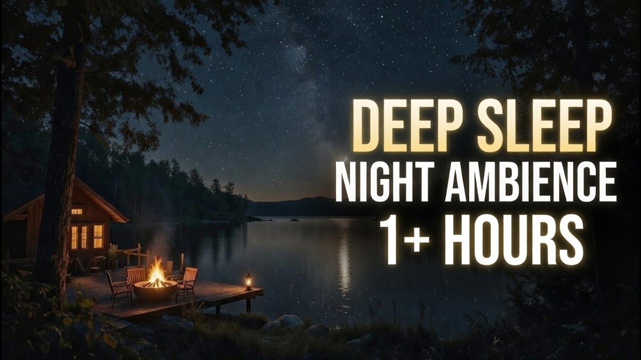 Fall Asleep in Minutes 🌙 1 Hour Relaxing Night Nature Sounds for Deep Sleep & Stress Relief