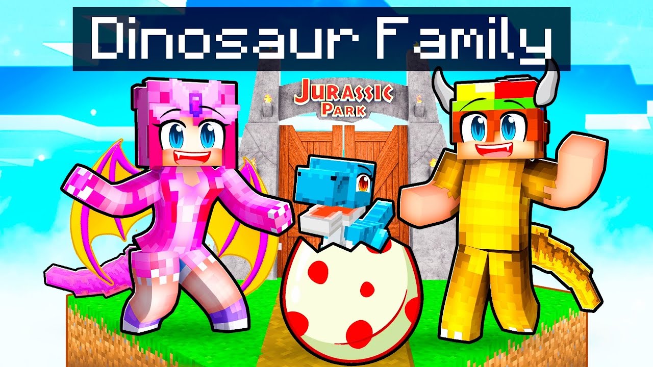 Создайте СЕМЬЮ ДИНОЗАВРОВ в Minecraft!