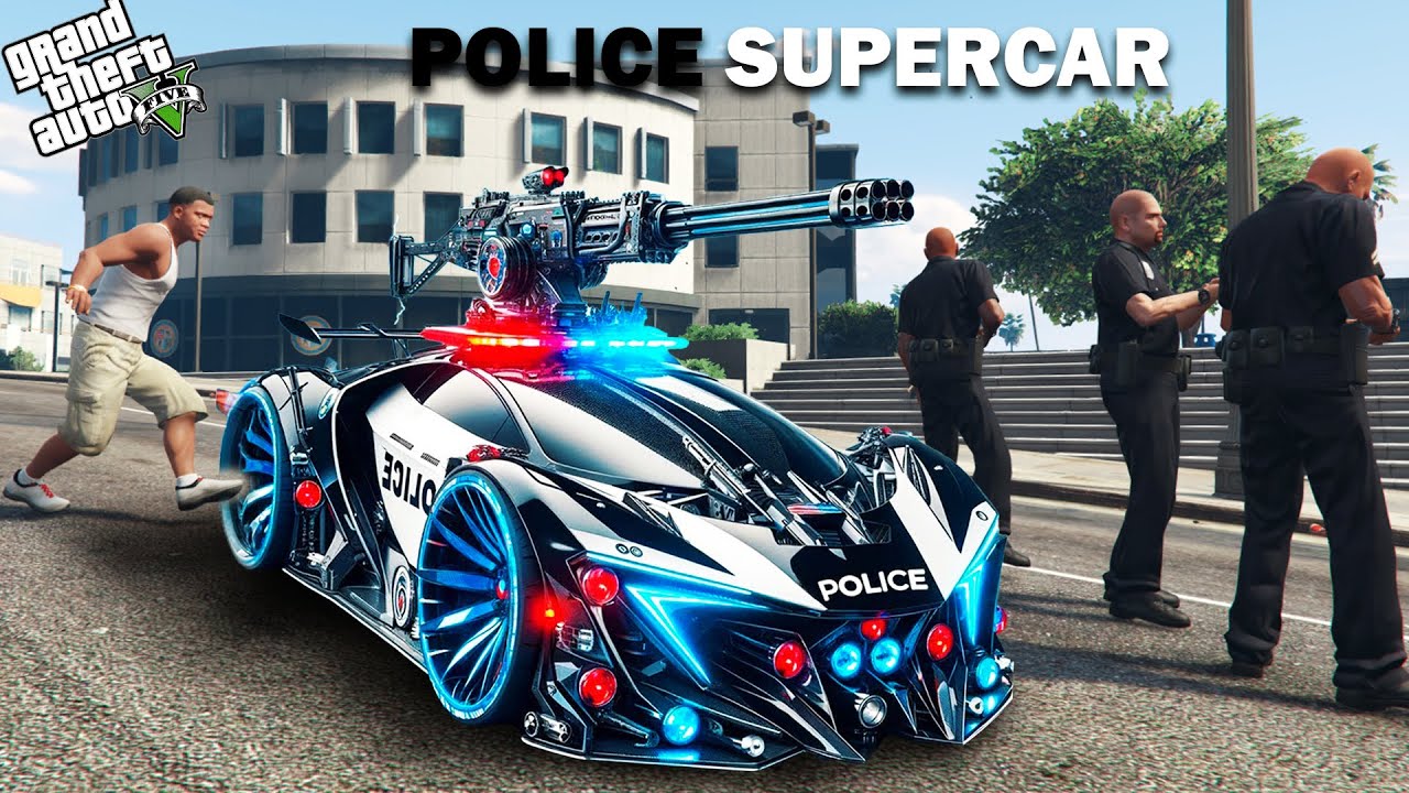Franklin Stealing Police Fastest & Strongest Supercar in GTA 5 ! | Techerz