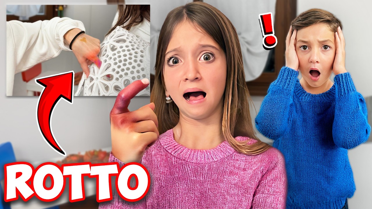 DITO ROTTO: FIGLIACHIARA SI E' ROTTA IL DITO , MAMMAGIULIA CHIAMA I VIGILI DEL FUOCO!