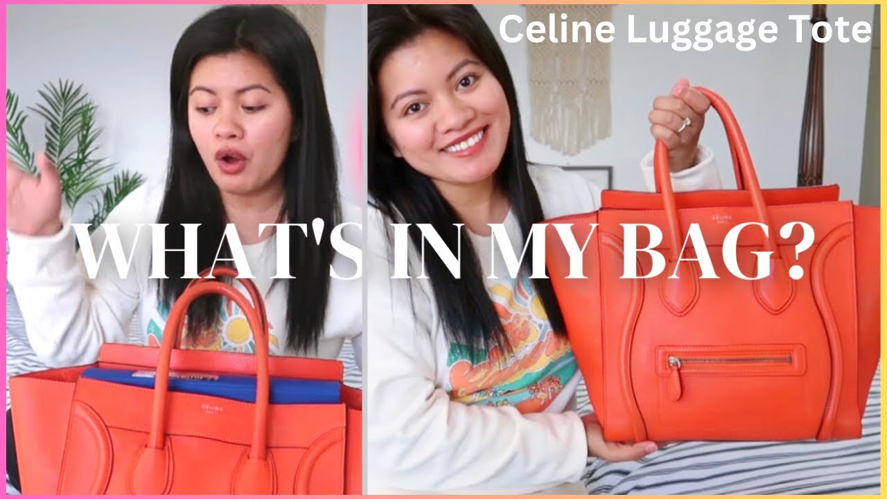 What’s in my Bag Celine Mini Luggage Tote Bag #whatsinside + Review & MOD