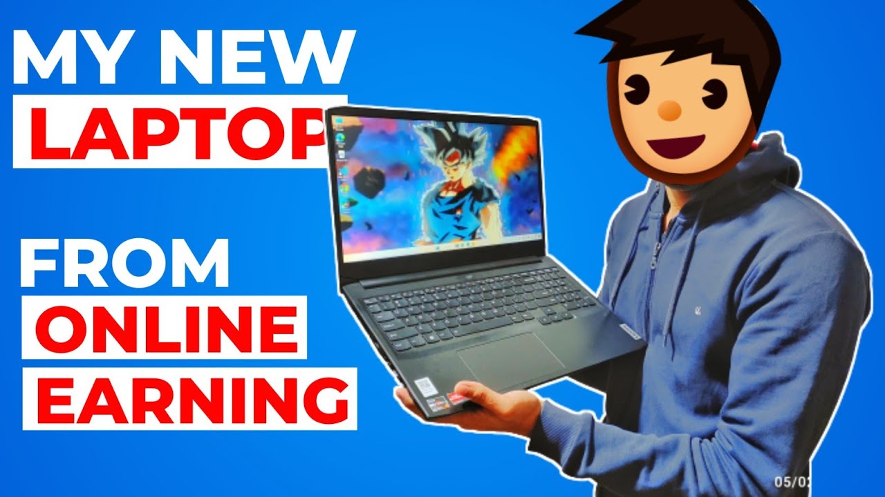My new laptop from youtube money 🤑🤑