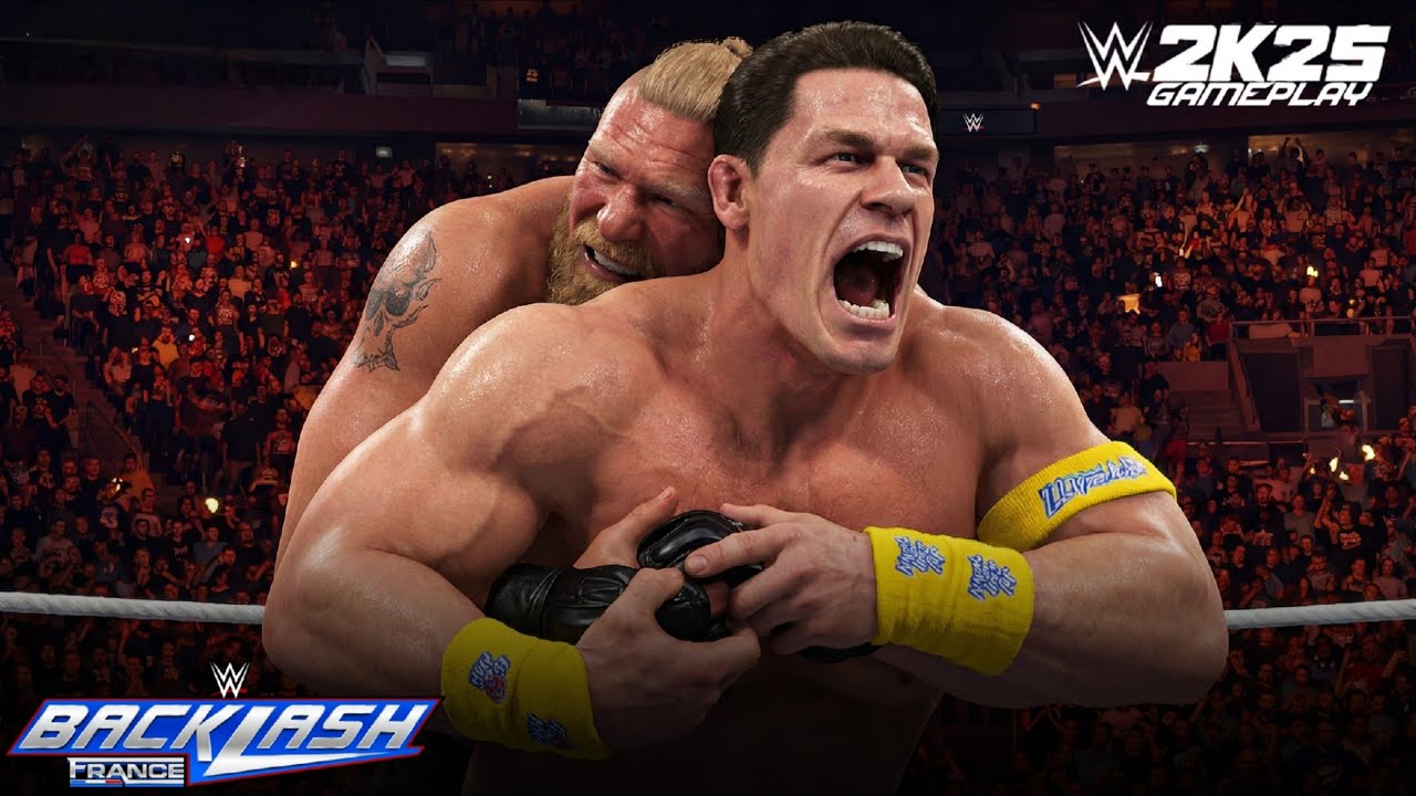 ПОЛНЫЙ МАТЧ: Брок Леснар против Джона Сины, WWE 2K25 BACKLASH, 30 января 2026 г.