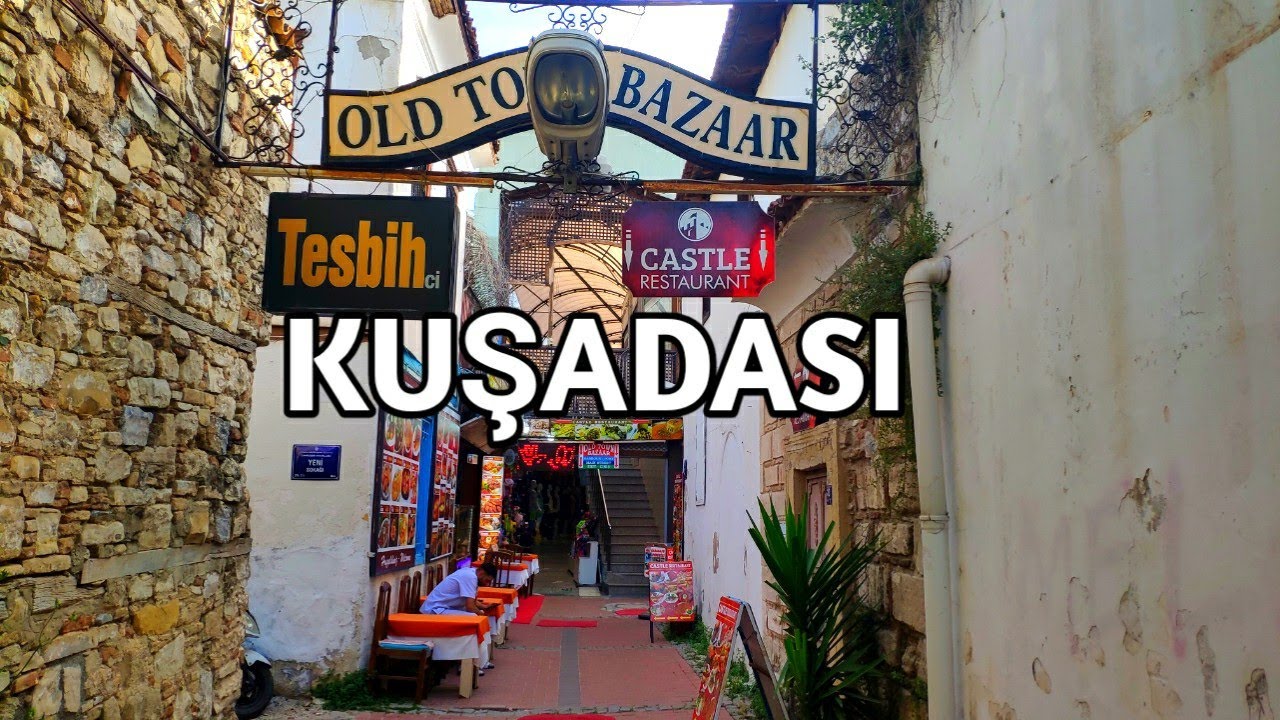 KUŞADASI TÜRKIYE OLD TOWN BAZAAR and BAR STREET | 22 May 2025 | 4k UHD 60fps
