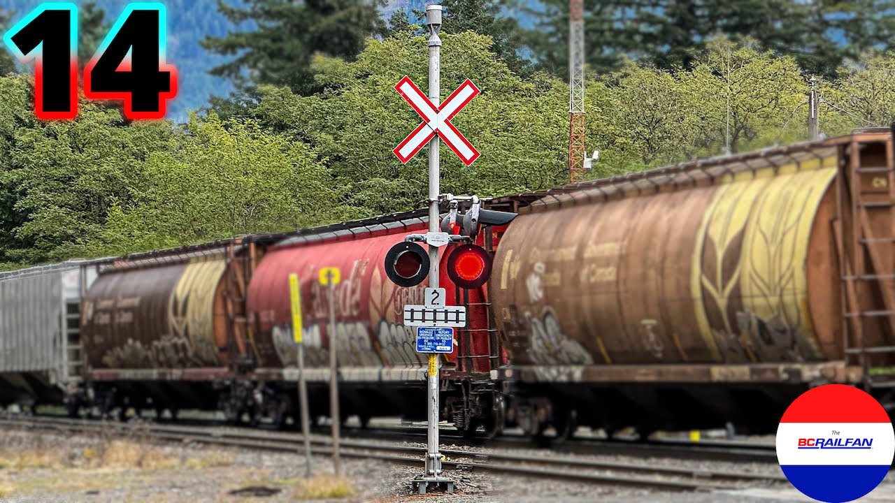 Canadian Railroad Crossings Compilation 14