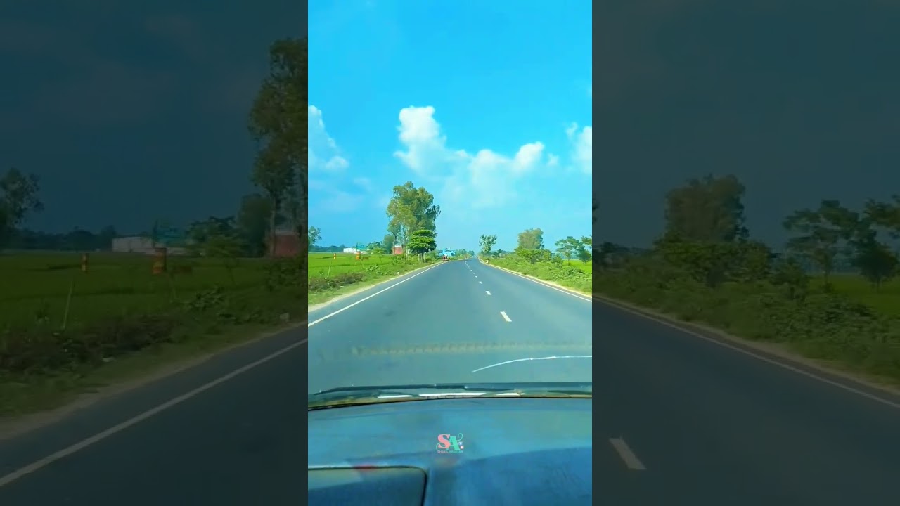 #ytshorts #roads #travel #bangladesh Beautiful road of Naogaon to Nazipur