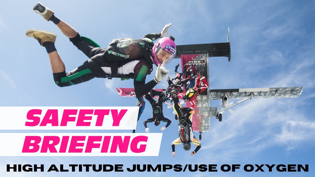 Pink Skyvan Briefing High Altitude Jumps/Use of Oxygen