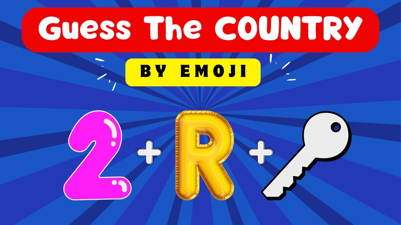 🚩 Guess the COUNTRY by Emoji? 🌎 Emoji Quiz Challenge | Emoji Country Quiz | Quiz Challenge🌎