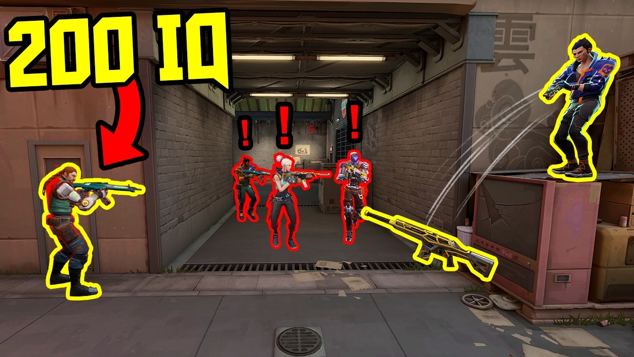 VALORANT But Only 200 IQ TRICKS