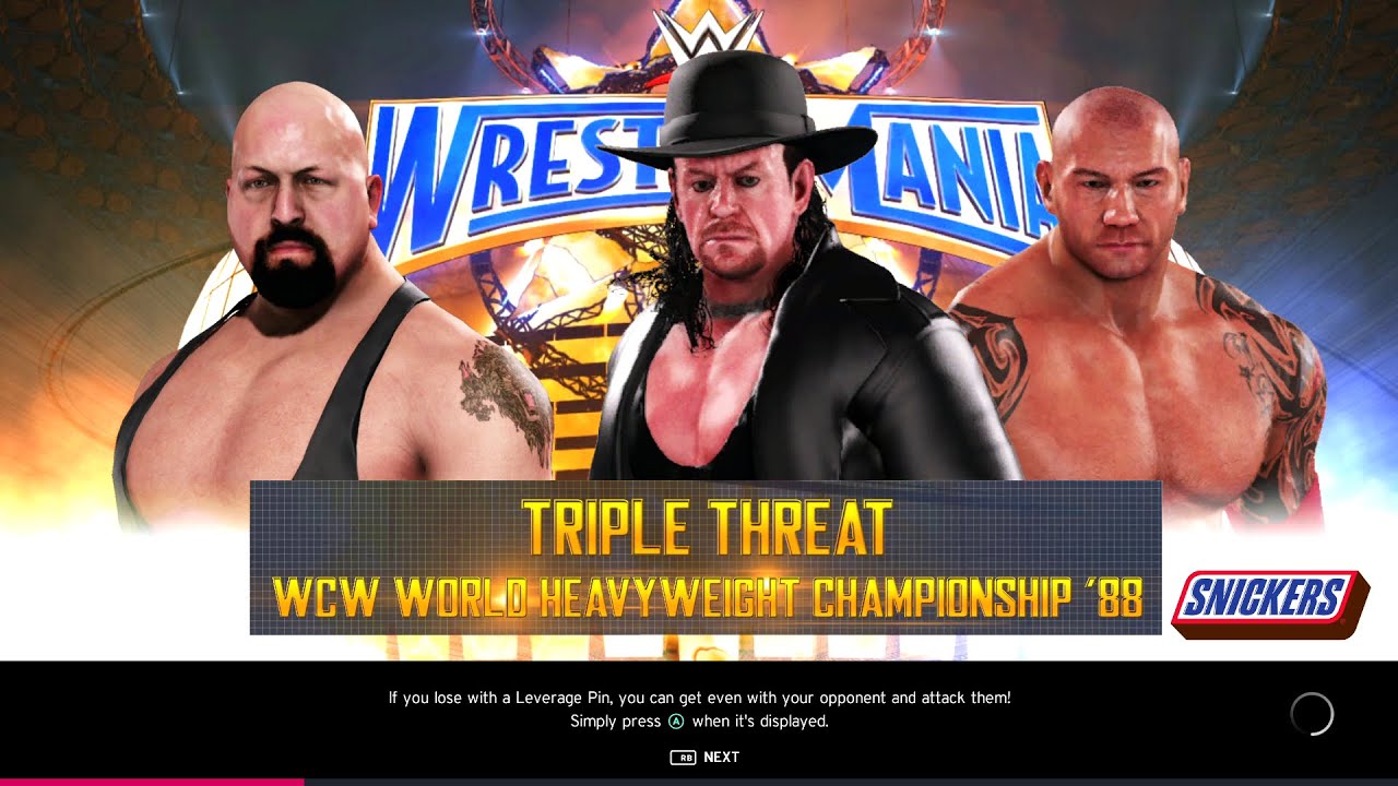 WWE 2K20 Big Show Vs The Undertaker Vs Batista