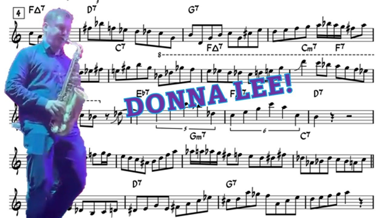 Baptiste Herbin on Donna Lee - Eb Transcription
