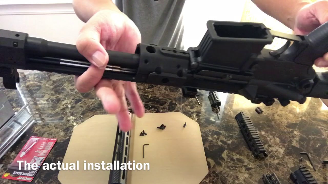 How to install the Lancer Sig 516 Replacement Handguard