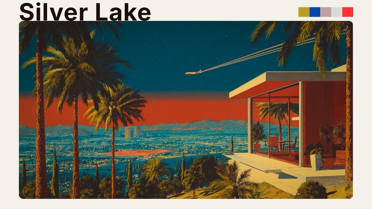 Jazz House Mix | (Silver Lake Skyline) 80s Sunset Cruise | Deep & Sophisticated House
