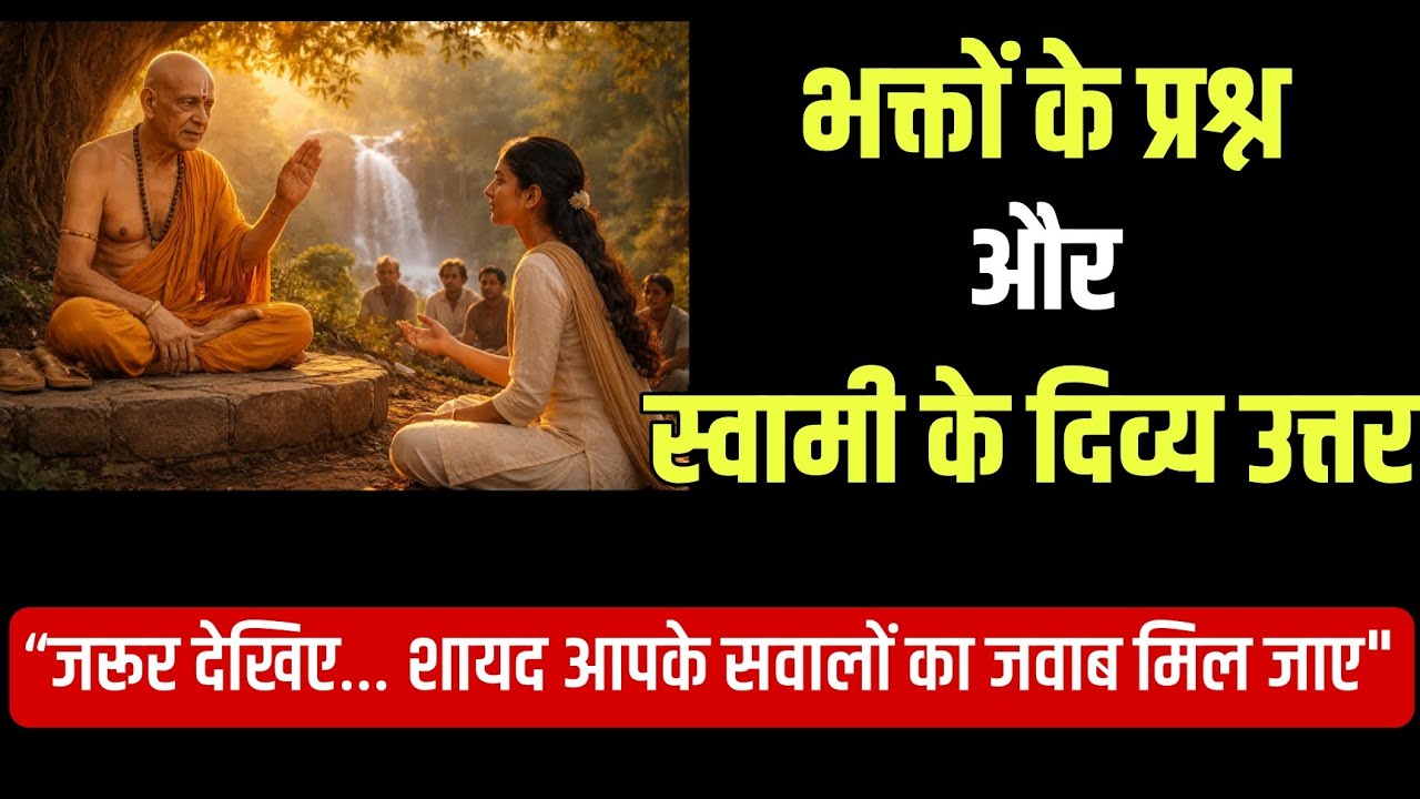 भक्तों के प्रश्न और स्वामी के दिव्य उत्तर|इसे जरूर देखिए,आपके मन के प्रश्नों का उत्तर मिल सकता है।