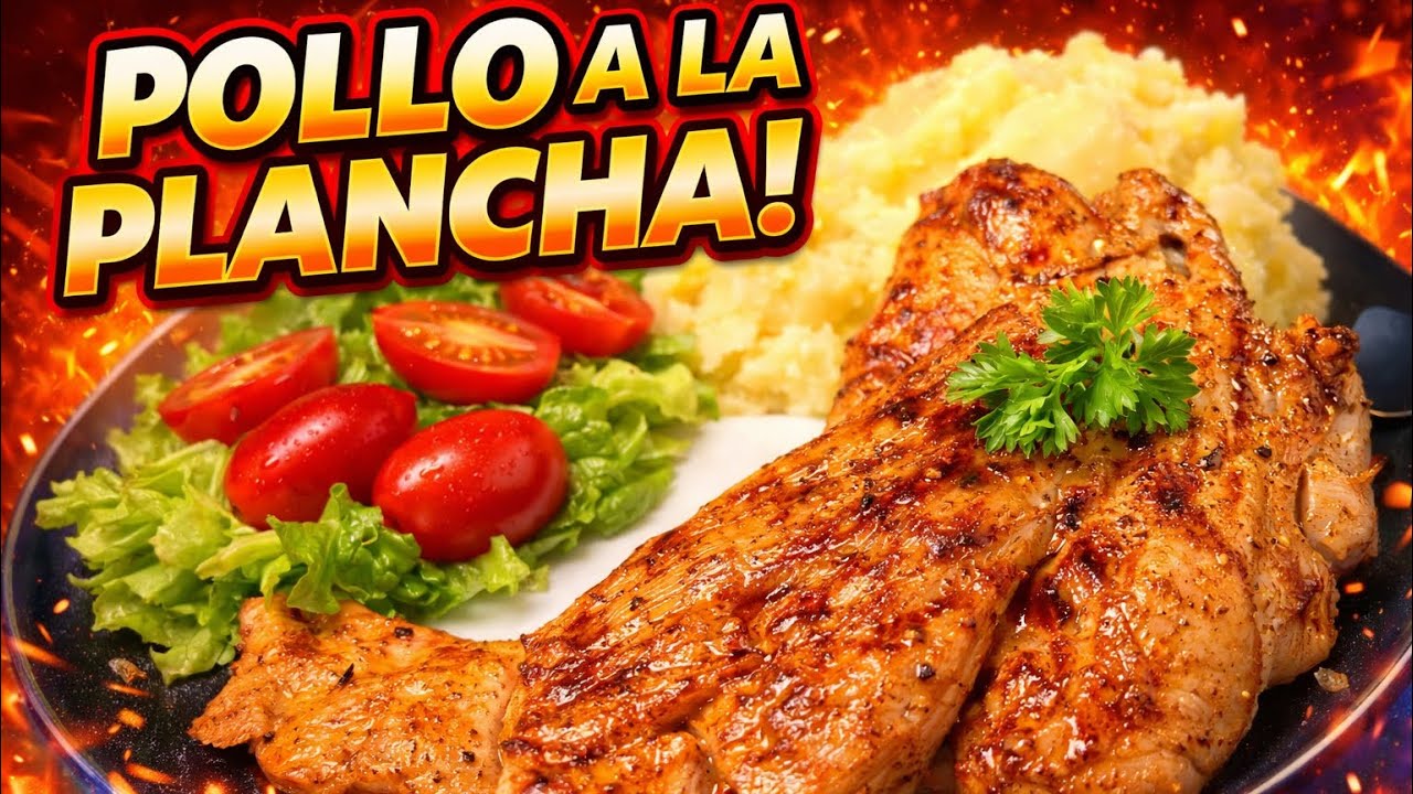 Delicioso Pollo a la Plancha - fácil y rápido- Cocina Ecuatoriana 