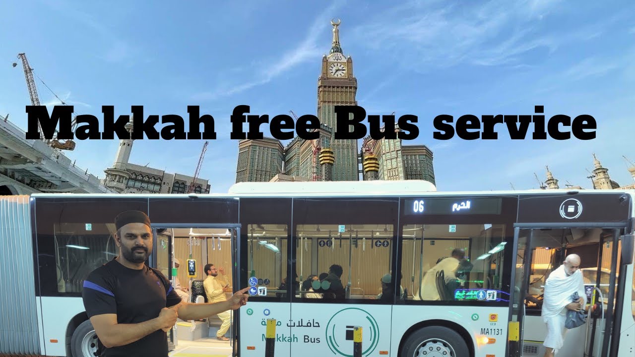 Makkah Metro Bus service | حافلات مكة | Free Bus service for Haram | Makkah transit   