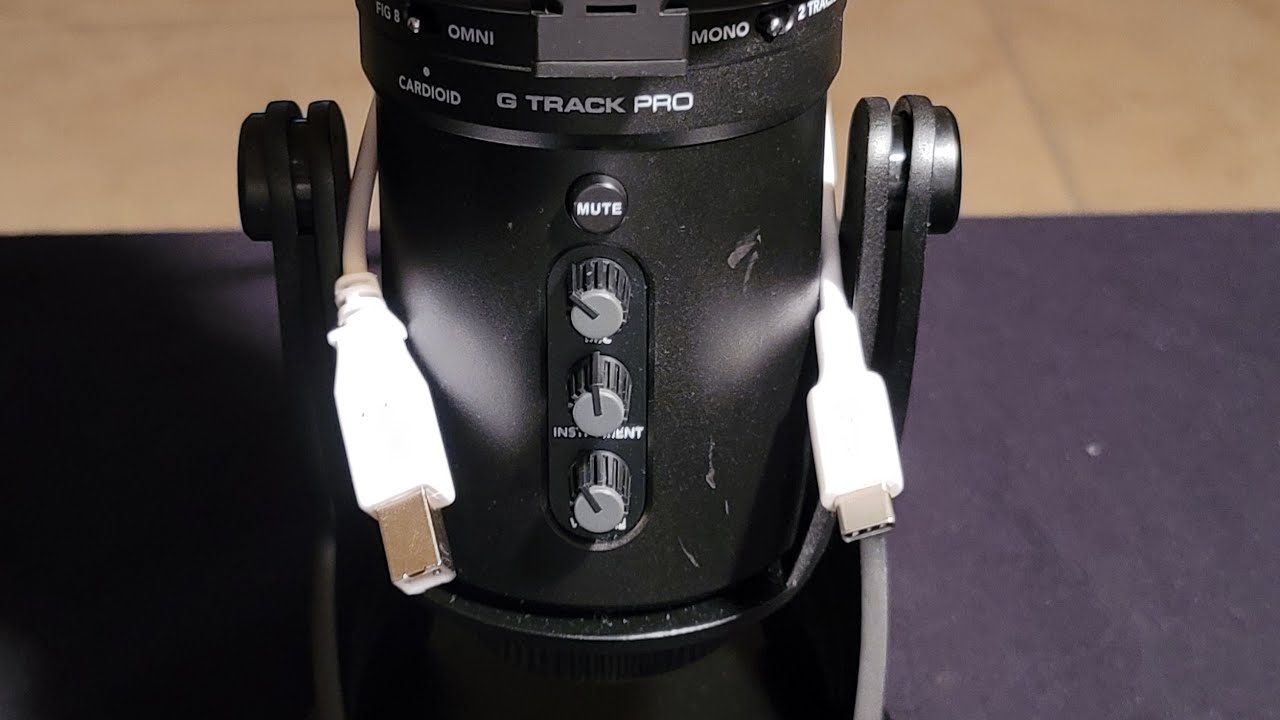 Samson G-Track Pro Mic: USB Type-B to Type-C Cable! Will it work?