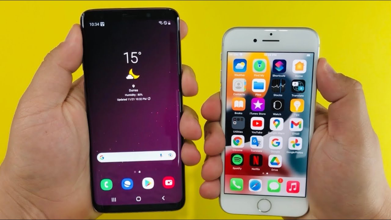 Samsung Galaxy S9 in iPhone 8 in 2021
