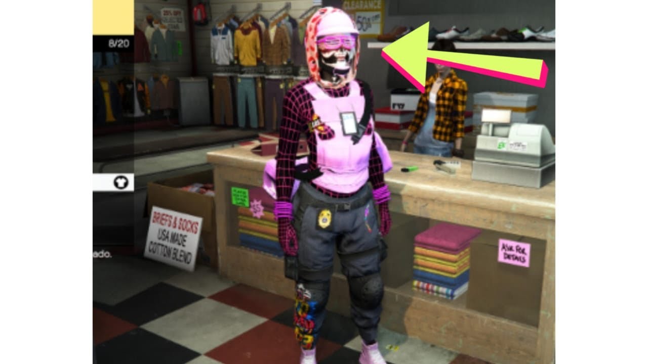Capucha de san Valentín levantada personaje femenino metodo beff gta v online ps4 ps5 Xbox 