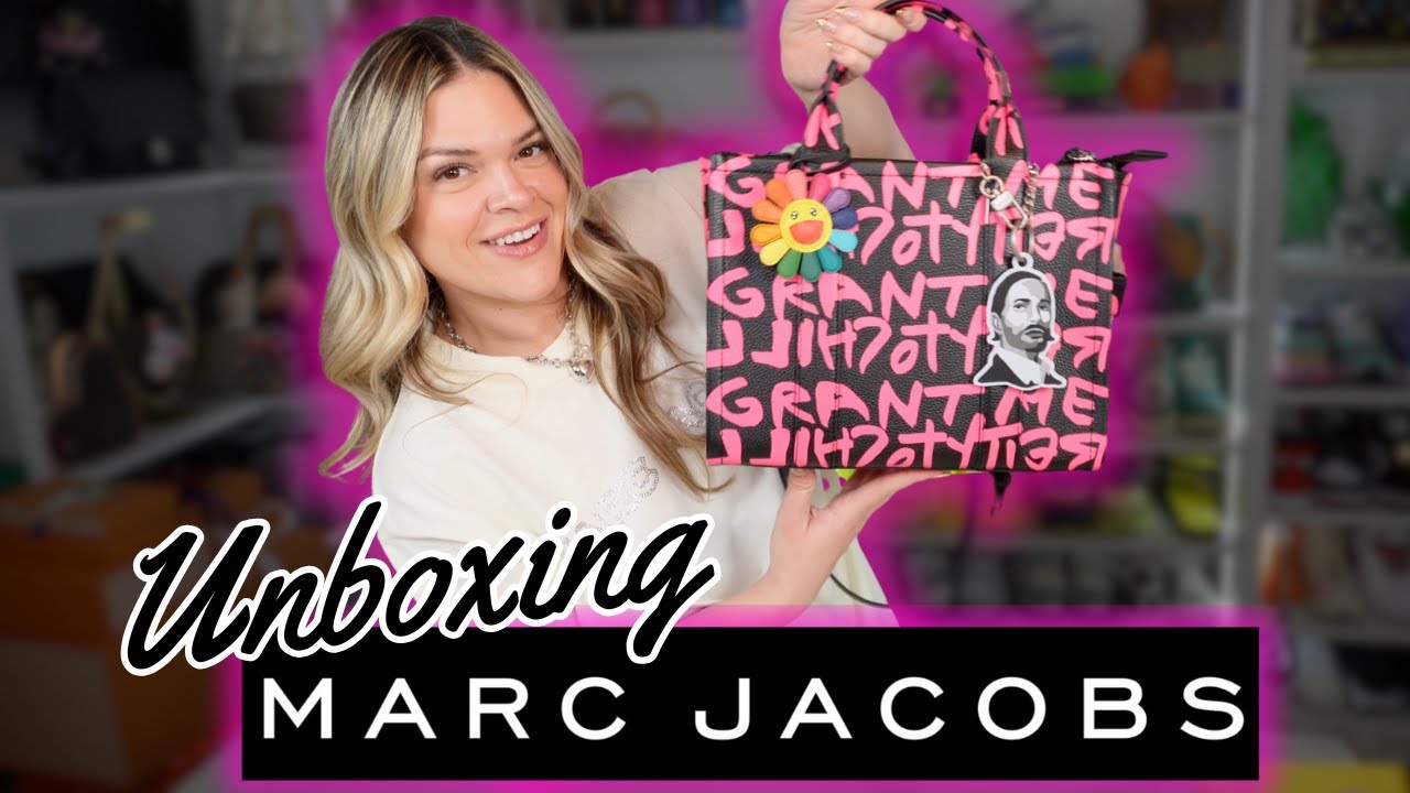 MARC JACOBS X STEPHEN SPROUSE RETURNS IN PINK Unboxing and Comparison vs Green Graffiti Tote Bag