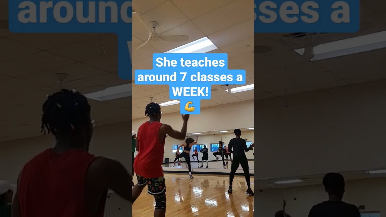Most Intense Zumba Instructor I Know! 🥵🥵🥵 #zumbaclass