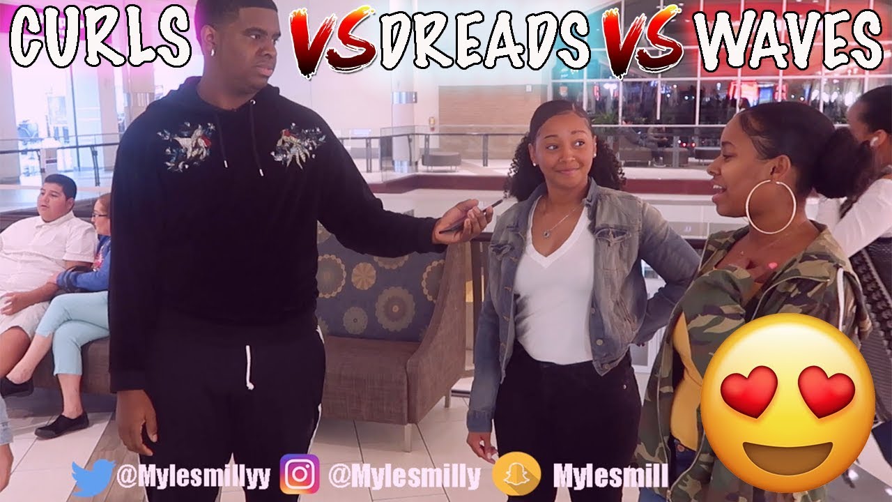 Waves Vs Dreads Vs Curls😍 | Public Interview..ASKING CUTE GIRLS IN PUBLIC * MUST WATCH*