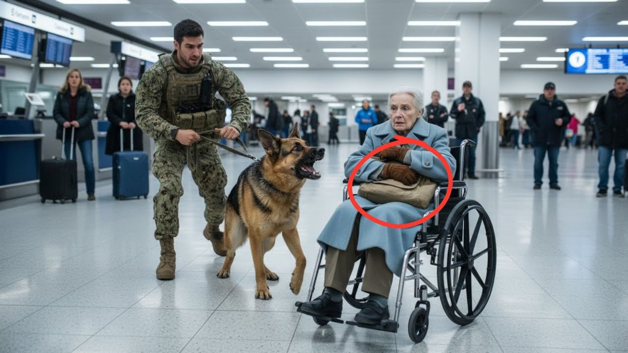 SEAL Dog Barks Desperately at Elderly Woman… But When Police Realized the Truth, It Was Too Late!