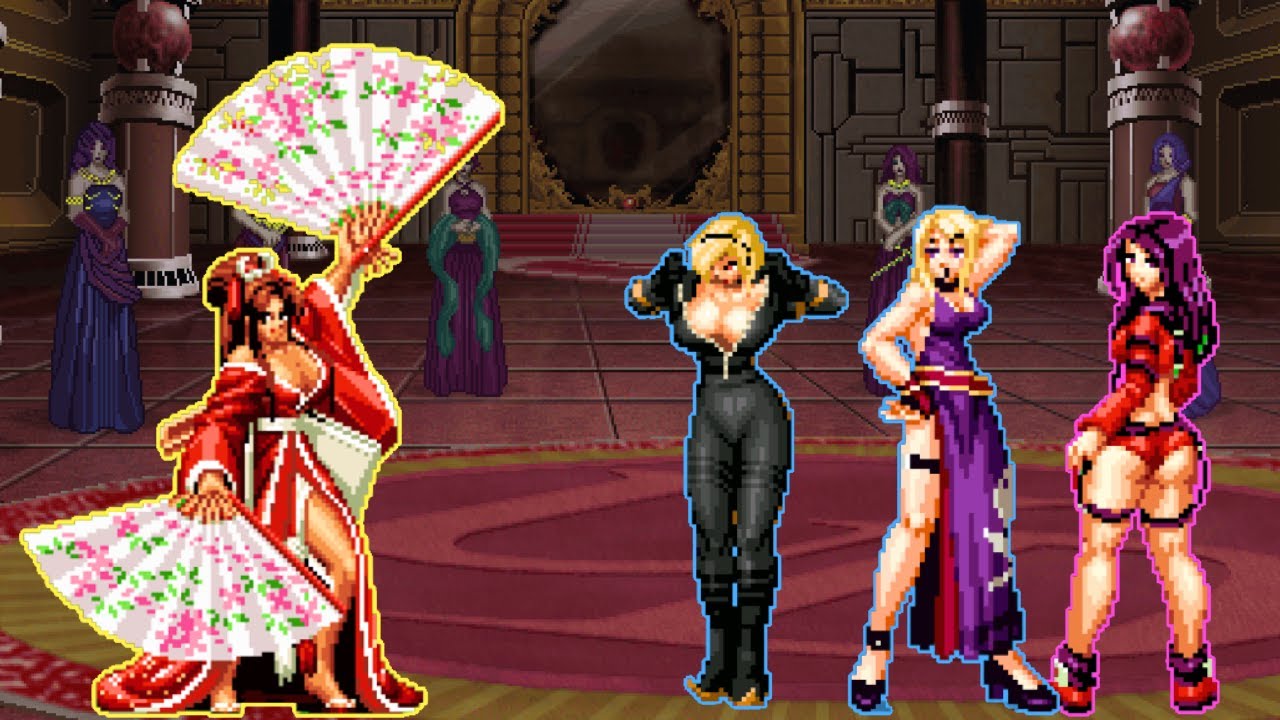 [KOF Mugen] - Mai Shiranui vs Team Lien Neville | Epic Insane Fight | #thekingoffighters