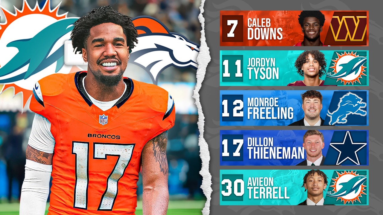 2026 NFL Mock Draft with Trades! Jaylen Waddle to the Broncos!