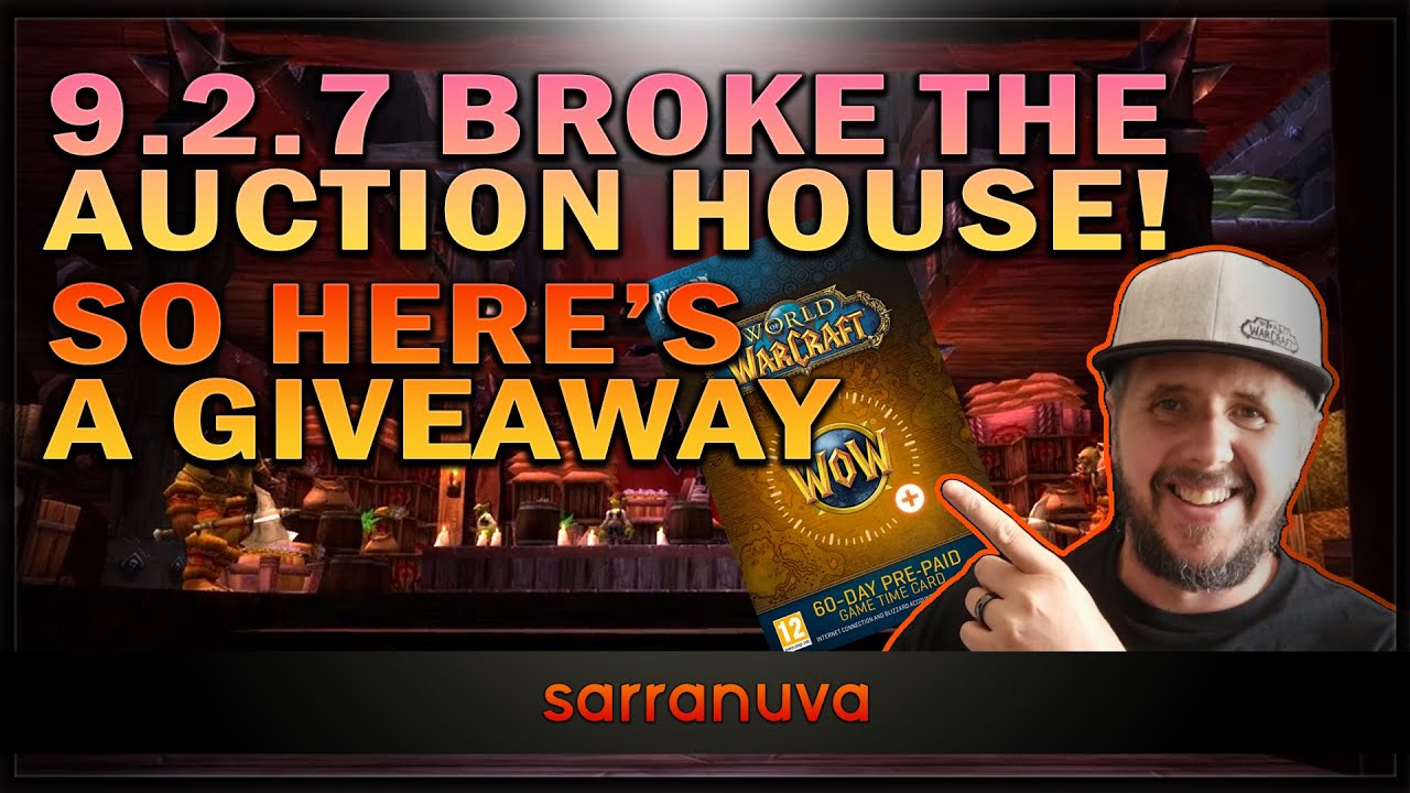 Patch 9.2.7 broke the auction house - So here's a giveaway!