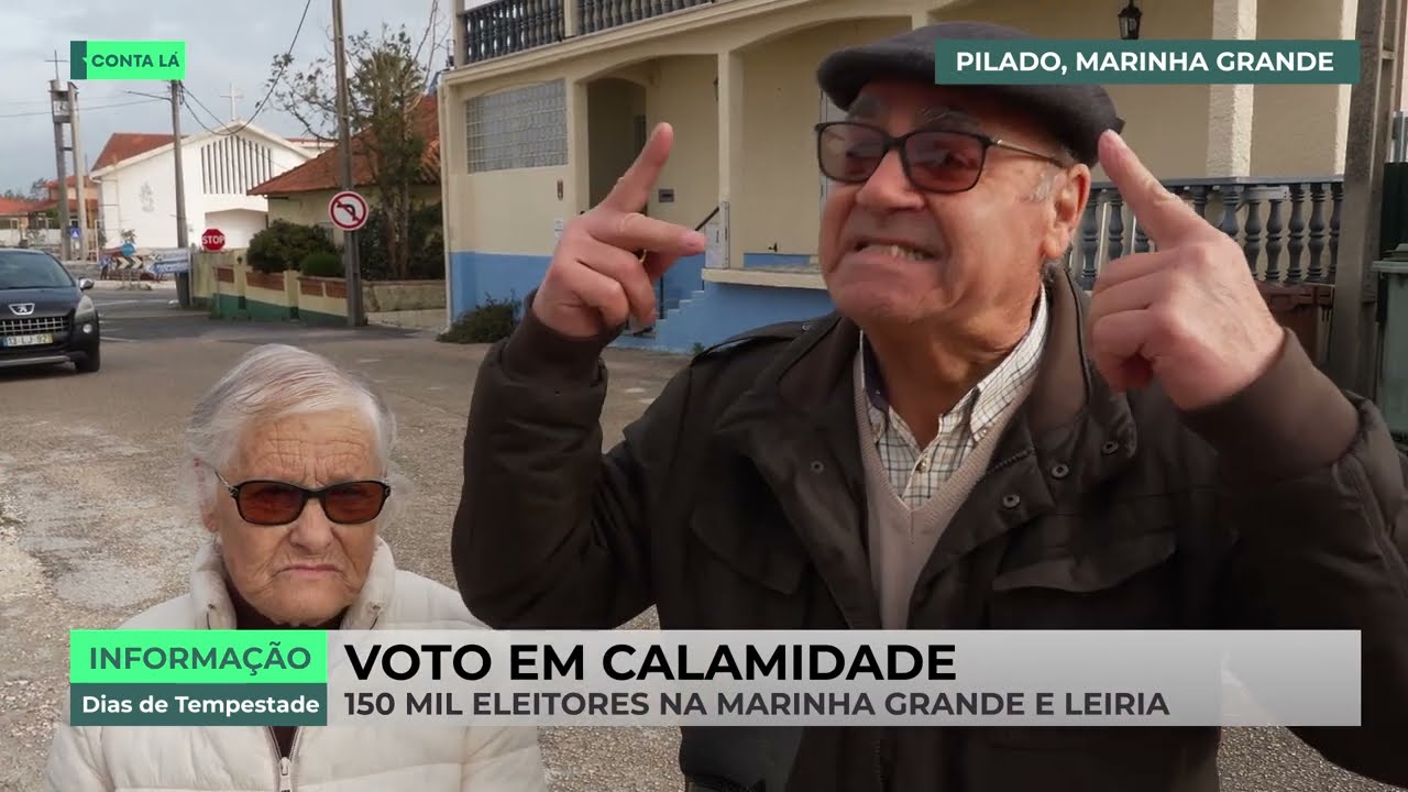 Pessoas pararam reconstrução para ir votar em Moita da Roda