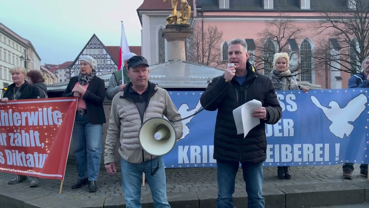 Sondervermögen für Merz’s Kriegswahn! René‘s Rede auf dem Eisenacher Montagsprotest am 10.03.25