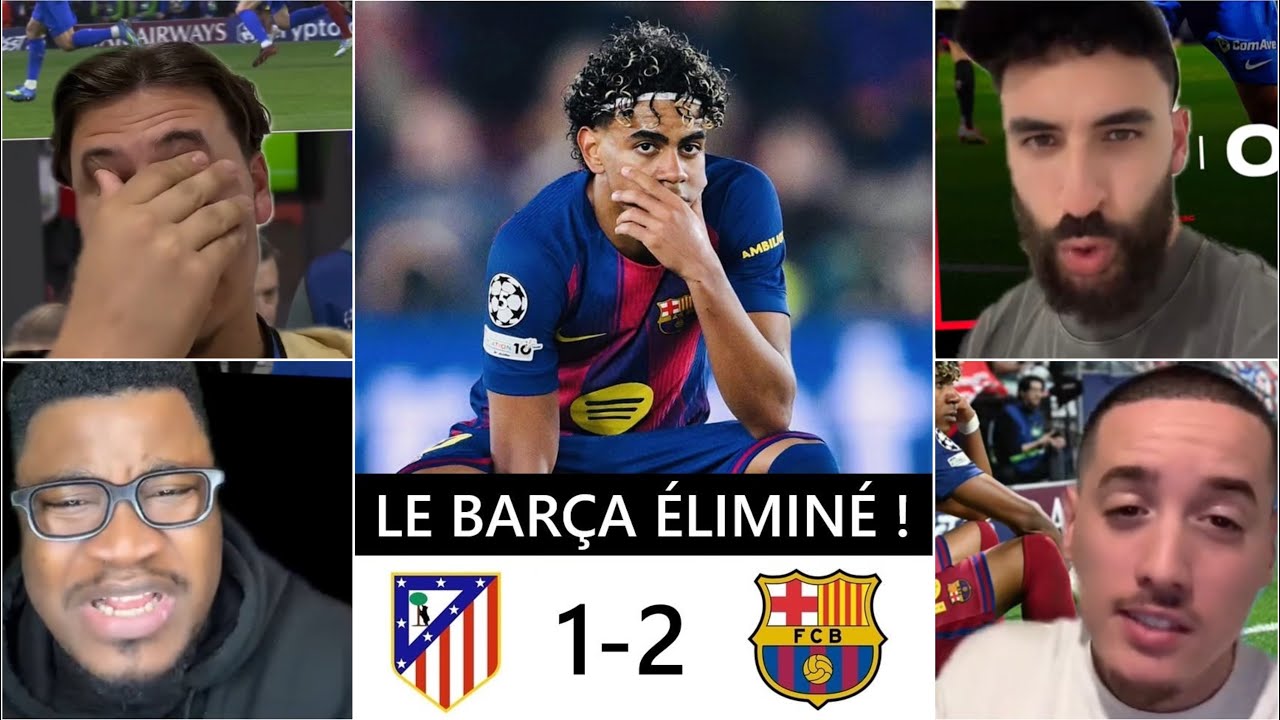 🚨😱LE FC BARCELONE ELIMIN&Eacute; DE LA LIGUE DES CHAMPIONS🫣💙❤️ 