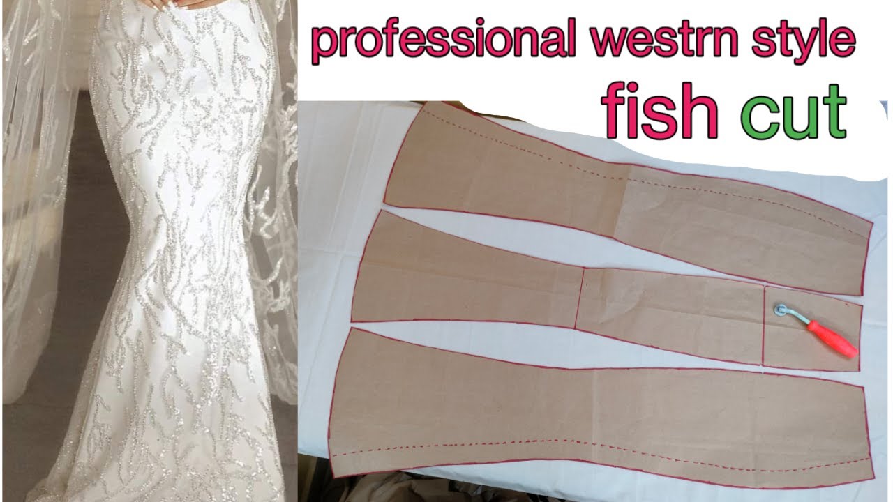 fish cut skirt kaise banye😱 फिश कट स्कर्ट कटिंग ! 3kali bala skirt cutting /fish cut