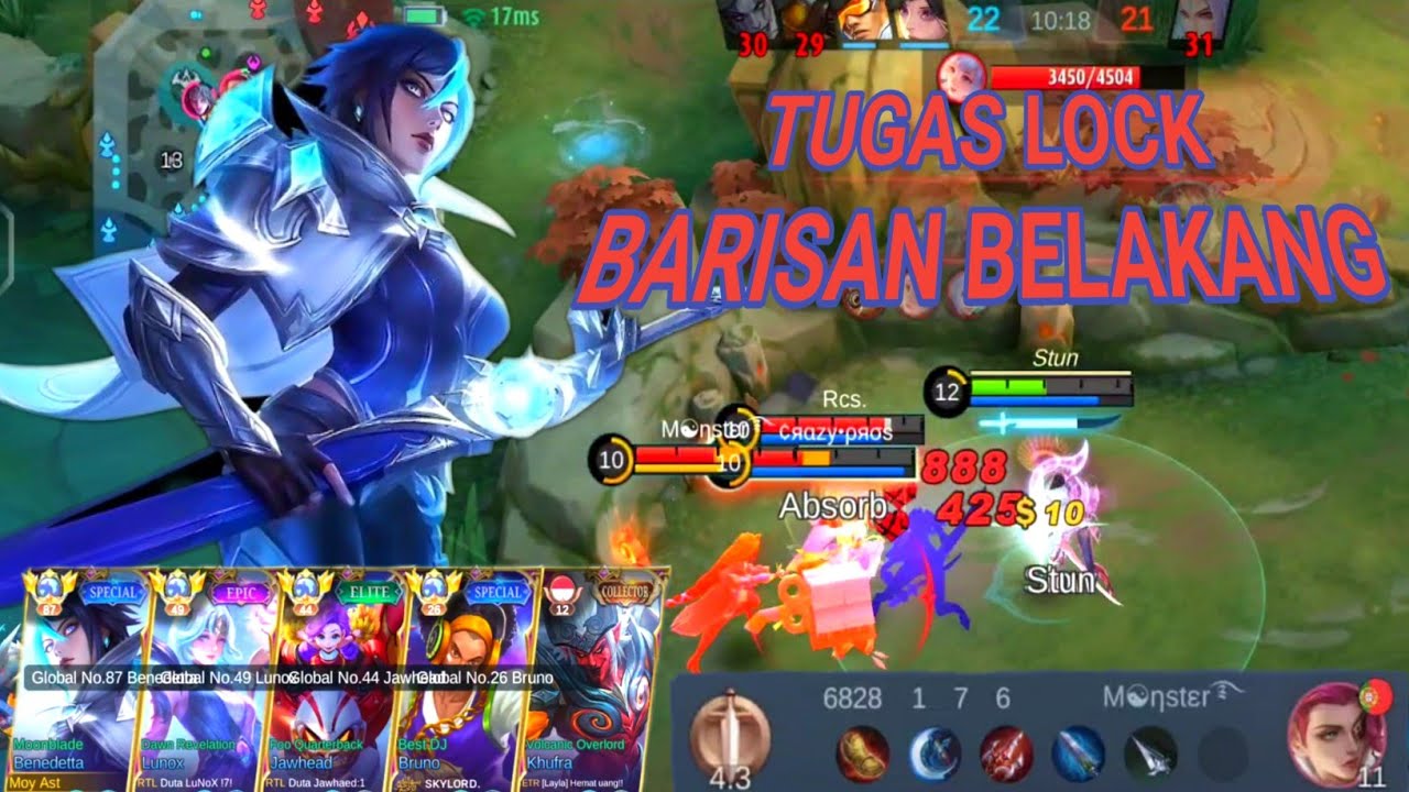 KETEMU PARTIAN TOP GLOBAL SEMUA || GAMEPLAY TOP GLOBAL BENEDETTA || MOBILE LEGENDS