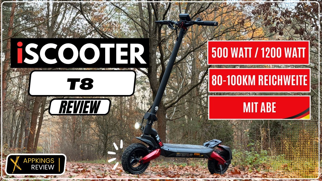 iScooter T8 E-Scooter Review – Lieferumfang, Leistung, Offroad & Qualität