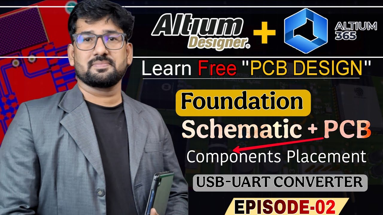 Schematic | Annotation | ERC | Components Placements | USB to UART Part - 02 | Altium Designer