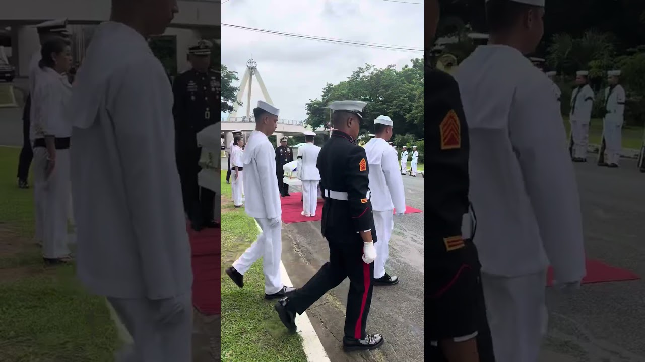 Honouring the arrival of late RADM VELASCO at libingan ng mga Bayani