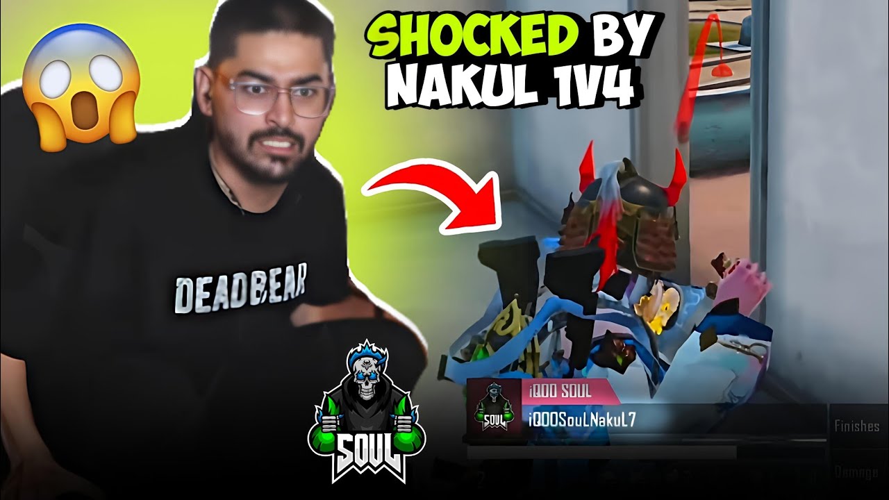 Joker Funny Reaction On SouLNakul 1v4 In BGMS😂 