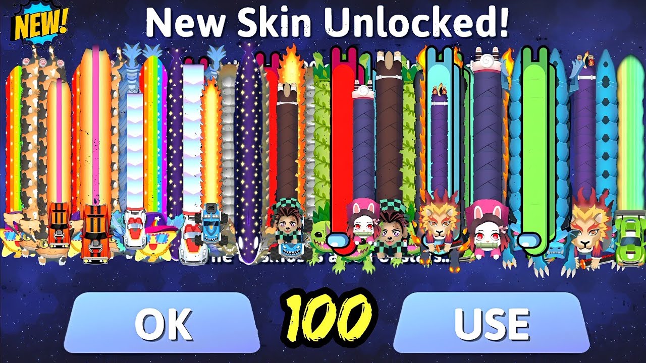 Snake. io - Count My All Skin Collection! Epic Snakeio Gameplay