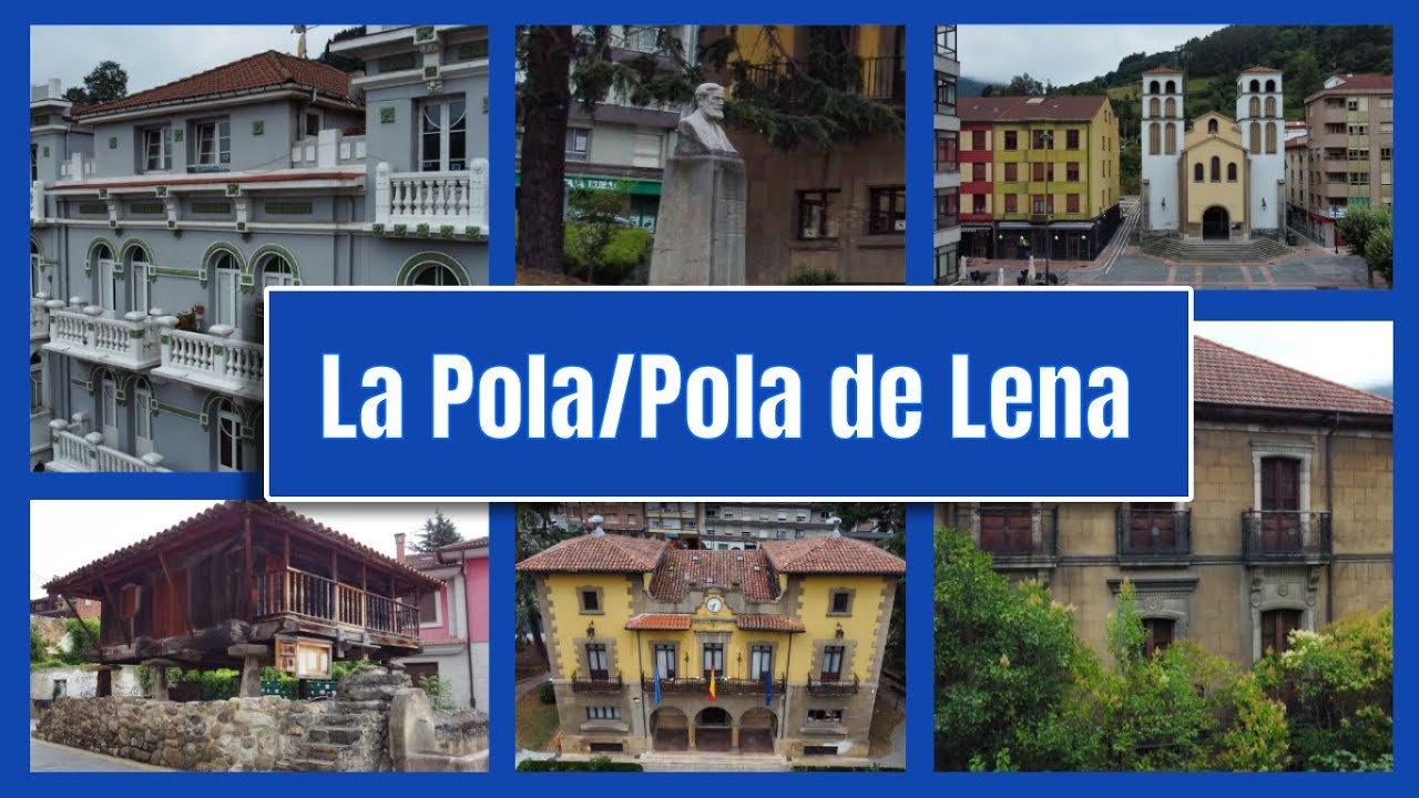 LA POLA/POLA DE LENA (ASTURIAS) A VISTA DE DRON [4K]