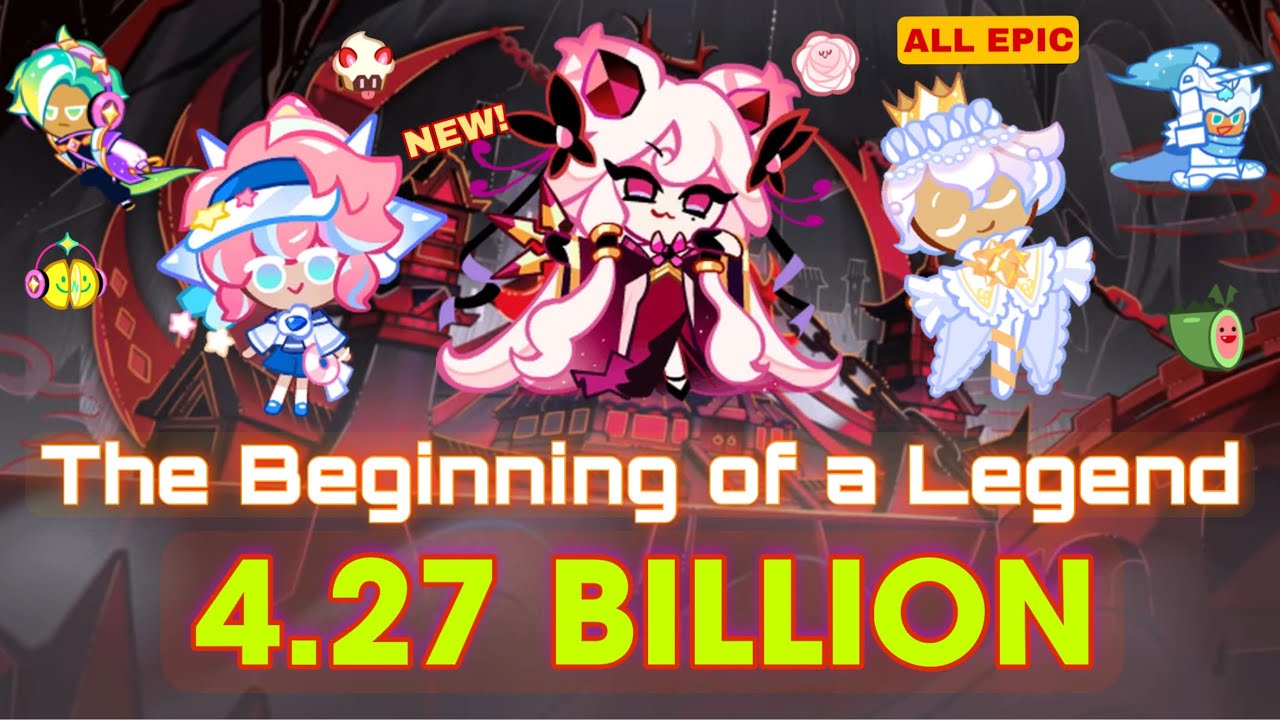 CookieRun OvenBreak | The Beginning of a Legend 4.273B (All Epic Build) Full Run | GPZ