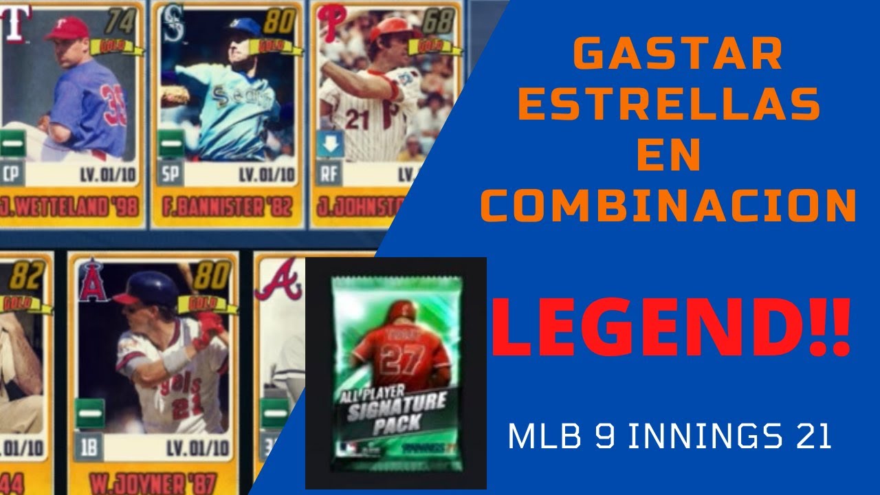 MLB 9 INNINGS 21 - Combinacion para LEGENDARIO - Nuevo Jugador DISTINTIVO