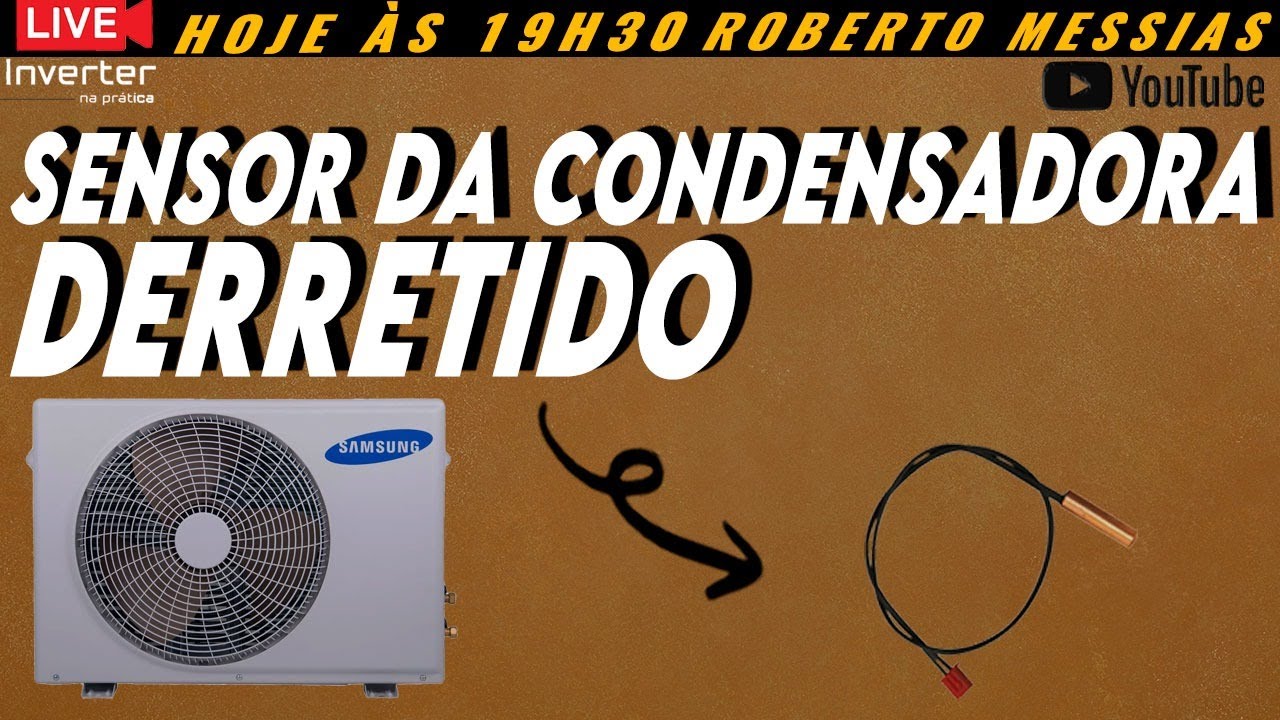 Sensor da Condensadora derretido- Prof. Roberto Messias