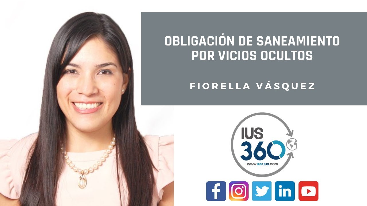 Obligación de saneamiento por vicios ocultos l Fiorella Vásquez